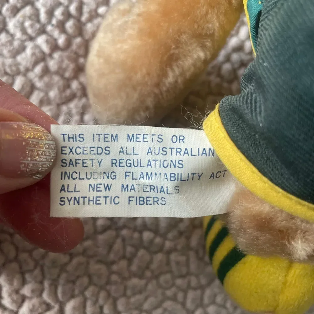 1984 Australia Olympic Willy Koala Plush LA Summer Olympics pin Croner Toy VTG‎